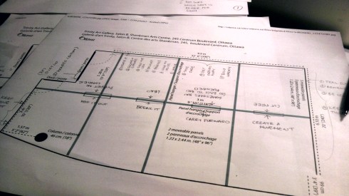 Reviewing the floor plan