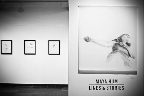 Lines & Stories Exhibition by Maya Hum. Photo by Genny Lui