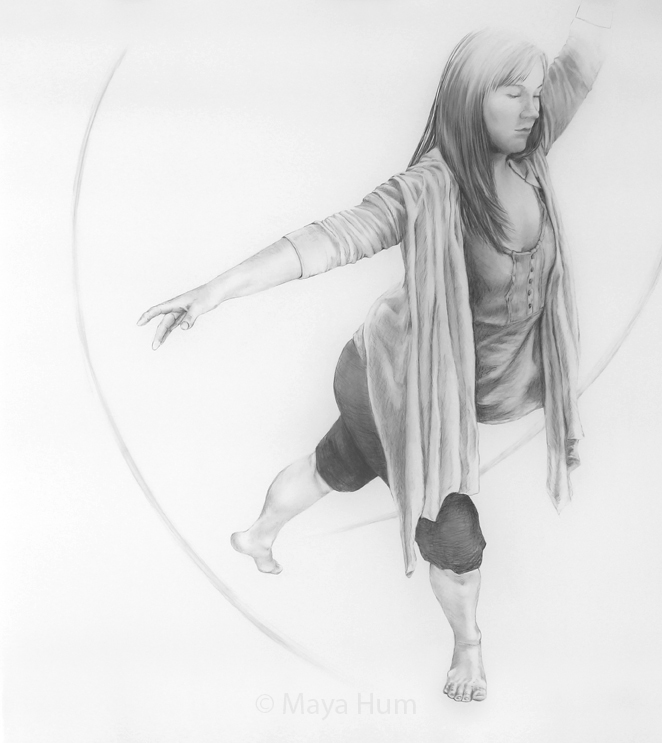 Create a movement, 36 x 40” unframed, Pencil on Mylar