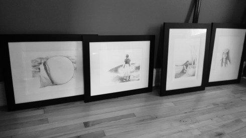 Drawings ready to deliver to the gallery!