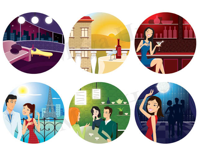 Brin de jasette deluxe/special edition - Employer: Groupe Nestor. Vector illustrations, Adobe Illustrator, 2011.