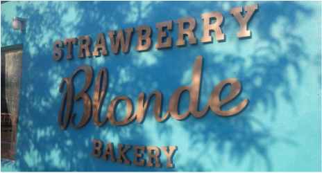 Store front lettering design