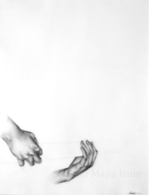 Strum, graphite on mylar, 20x16" 2009 