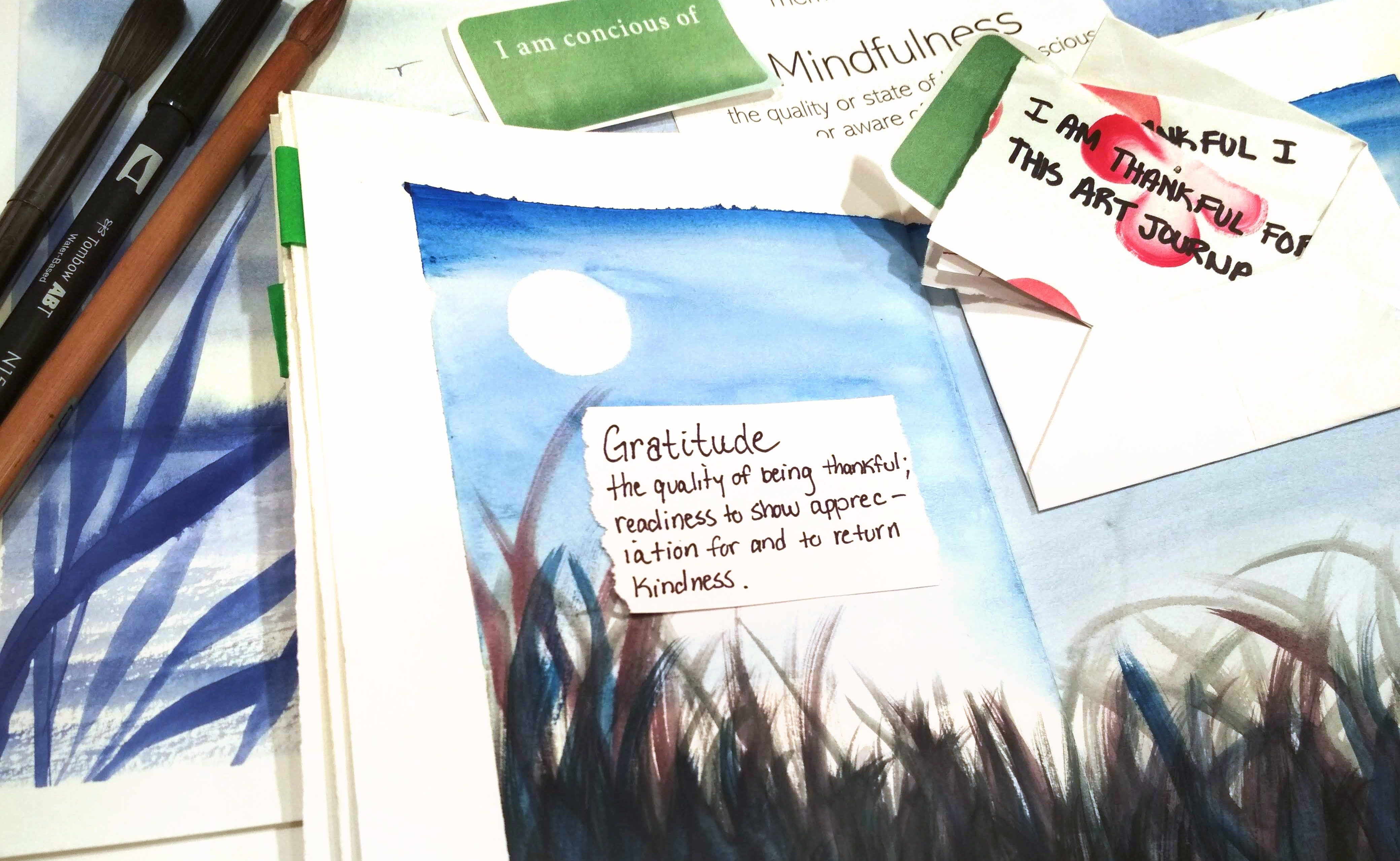 Art Journaling Mindfulness Landscapes Maya Hum